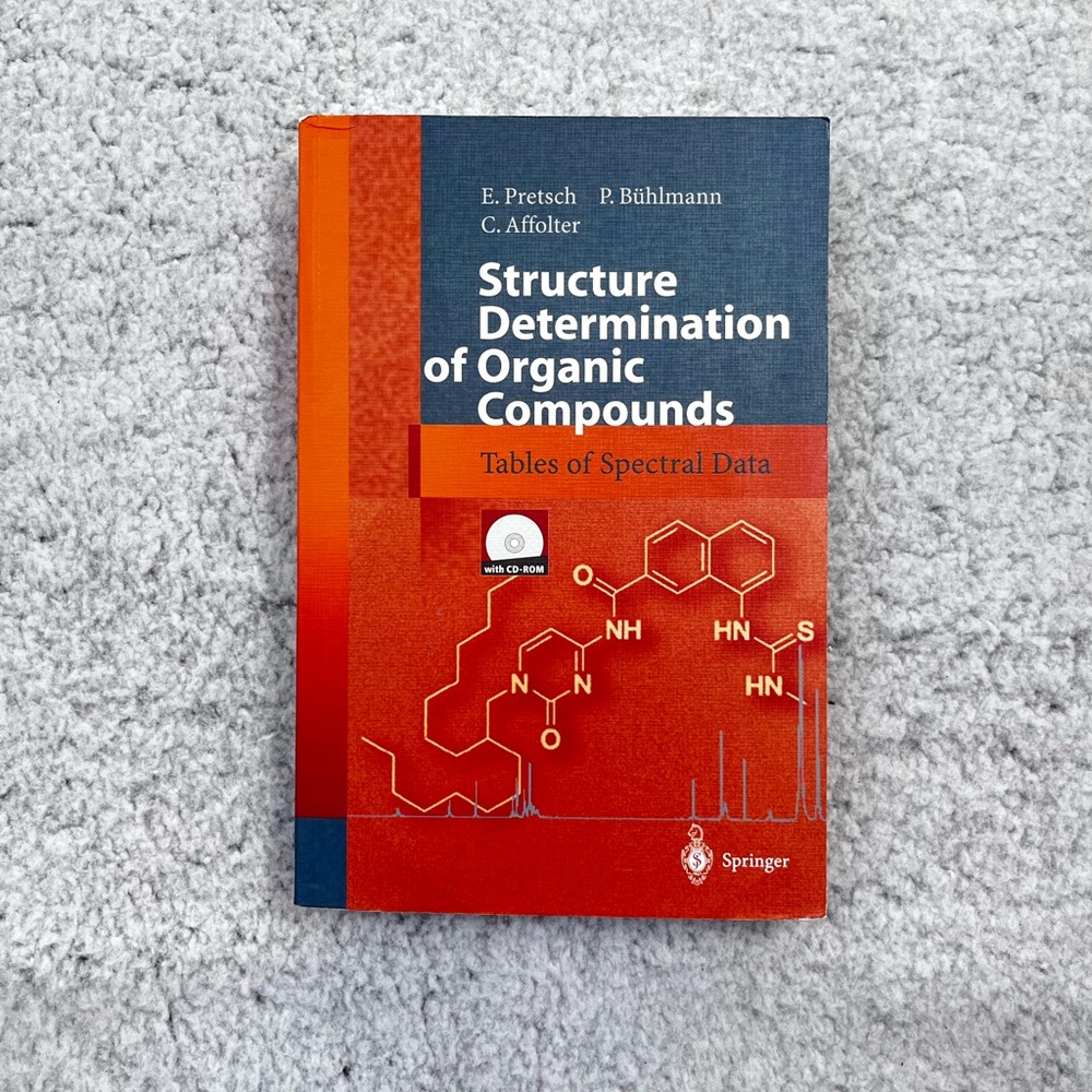 Structure Determination of Organic Compounds:Tables of Spectral Data 3rd Edition